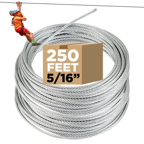 250 zip line - ft, cable,